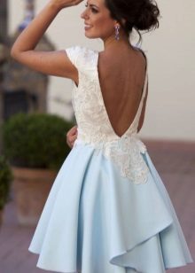 Beautiful white and blue dress