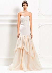 Wedding dress from Max Mara with drapery