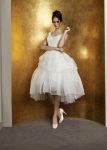 Wedding dress by Antonia Riva short magnificent
