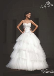 Wedding dress from the Enigma collection from Lady White multi-layered