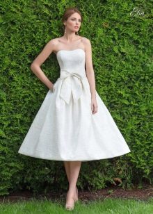 Lady White short wedding dress