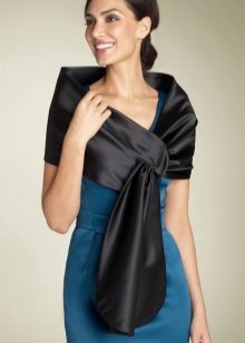 Evening dress with stole