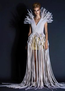 Unusual evening dress from Jean Louis Sabaji long