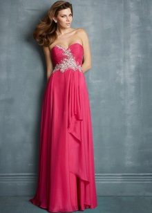 Fuchsia Evening Long Dress