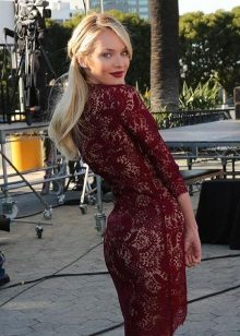 Marsala Lace Dress