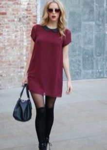 Dress marsala mini length