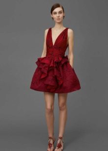 Short Crimson Dress