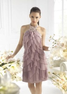 Cocktail dress made of chiffon case