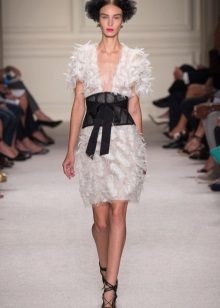 White Midi Fringed Gown