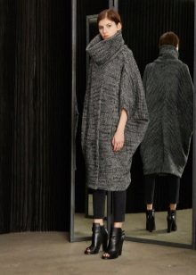 Knitted loose sweater dress