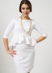 Dress with basky white for pregnant women