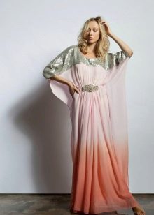 Long dress with a shape-corrective cut