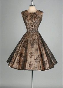 Brown-black short dress