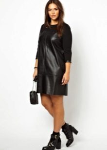 Leather dress for obese