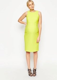Straight Medium Yellow Maternity Dress