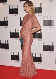 Pink Festive Dress for Pregnant Women