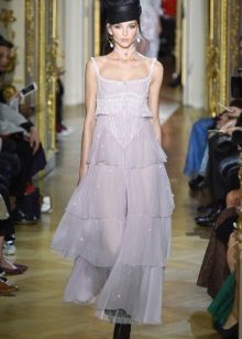 Dress from chiffon from from Ulyana Sergeenko spring 2016