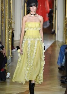Yellow dress from Ulyana Sergeenko spring 2016