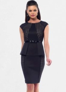 Beautiful office dress with a basky