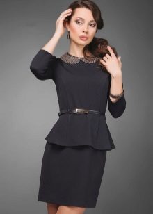 Office dress with a collar