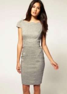 Office dress in gray