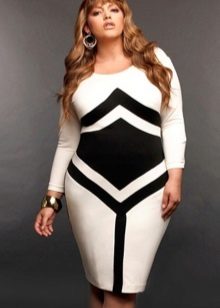 Blue and white dress for full