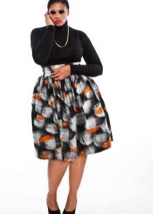 High-waisted dress for obese women