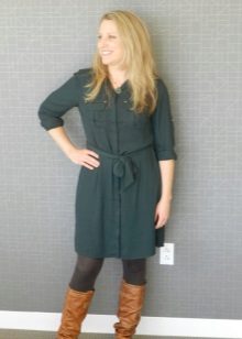 Safari Style Shirt Dress