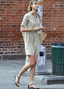 Wicker bag to dress in the style of safari