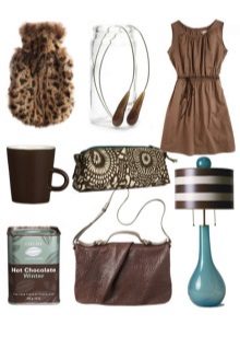 Chocolate dress accessories