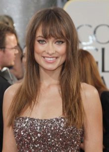 Makeup in brown and beige tones under the dress of chocolate color