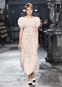 Dress with puffed sleeves by Chanel