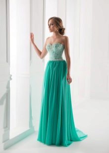 Mint dress to the floor