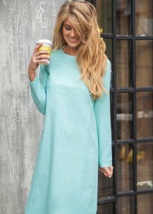 Mint dress with long sleeves