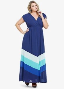 Beautiful long trapeze dress for full