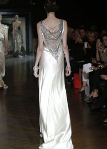 Gatsby long dress with beads on the back
