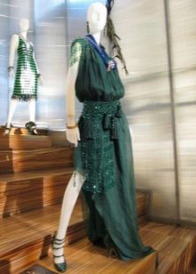 Vintage dress 20s in the floor