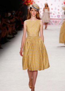 Yellow vintage dress