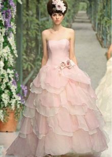 Gorgeous pink wedding dress