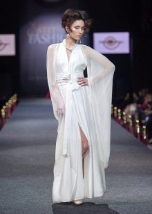 Light white silk dress