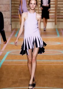 Heels under a sports dress