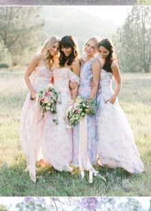 Bridesmaid dresses with floral print - 3 options
