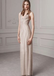 Flesh-colored dress for winter colors