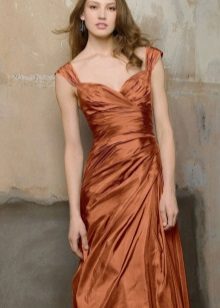 Terracotta dress for fair-skinned girls