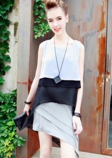 Asymmetrical short dress