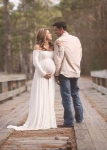 Long dress for pregnant