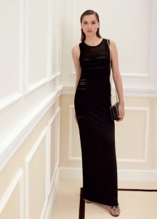 Straight dress to the floor