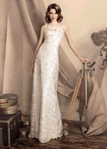 Straight Lace Wedding Dress