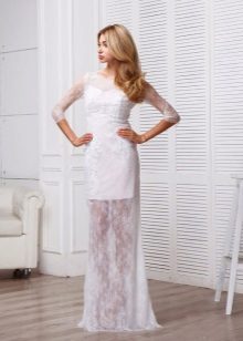 Straight Lace Wedding Dress