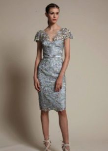 Medium length lace dress